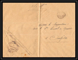 1020 Poste De Nekhila Commandant D'armes 1913 Pour Oudjda Grande Lettre Cover Occupation Du Maroc War Signé Colonel - Covers & Documents