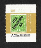 Czech Republic 2020 MNH ++ VZ 0995 4K POSTA CESKOSLOVENSKA 1919 On Granite Paper. Tschechische Republik - Unused Stamps