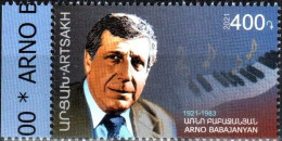 Artsakh 2021 "100th Anniversary Of Arno Babajanyan (1921-01983) Composer,pianist,teacher" 1v Quality:100% - Armenië