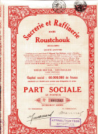 SUCRERIE Et RAFFINERIE De ROUSTCHOUC (Bulgarie) - Agricultura