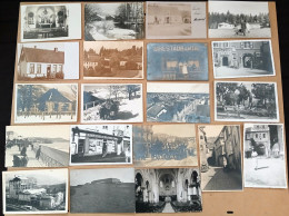 Lot De 20 CARTES PHOTOS (1) - Villes, Villages, Maisons, Chateaux, Sites, Usines, Commerces,... Pas Ou Peu D'identifiées - 5 - 99 Postkaarten