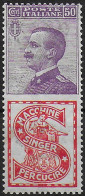 1924-25 Italia Pubblicitari 50c. Singer MNH Sassone N. 16 - Sonstige & Ohne Zuordnung