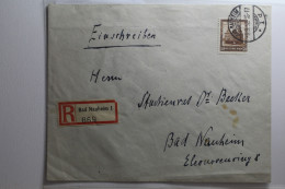 Deutsches Reich 462 Auf Brief Als Einzelfrankatur R-Brief 869 Bad Nauheim #BA658 - Autres & Non Classés