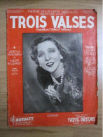 Ancienne Partition « Trois Valses » Yvonne Printemps 1936 - Sonstige & Ohne Zuordnung