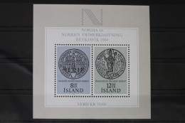 Island Block 5 Mit 606-607 Postfrisch #UZ593 - Altri & Non Classificati