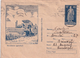 A24610 - Mechanization Of Agriculture 1958  Cover Stationery Romania - Enteros Postales