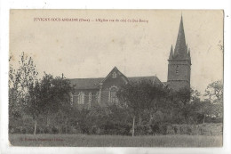 Juvigny-sous-Andaine (61) : L'église Prise  Du Côté Du Bas-Bourg En 1910 PF. - Juvigny Sous Andaine