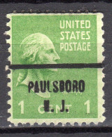 NJ-519; USA Precancel/Vorausentwertung/Preo; PAULSBORO (NJ), Type 841 - Precancels