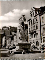 Landshut, Kriegerdenkmal Mit Burg Trausnitz - Landshut