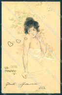 Artist Signed Kirchner R. Lady La Favorite IV D.10.a-5 RESTOIRED Postcard VK8544 - Other & Unclassified