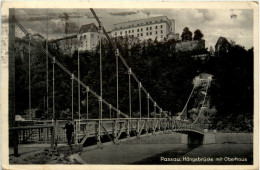 Passau, Hängebrücke Mit Oberhaus - Passau