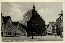 Hersbruck, Unterer Markt Mit Postamt Und Rathaus - Hersbruck