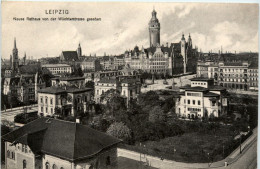 Leipzig, Neues Rathaus Von Der Wächterrstrasse Gesehen - Leipzig