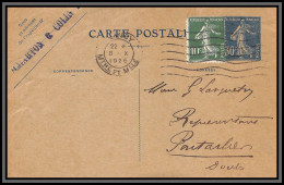 75113 30c Bleu SEC N1a Sans Date Nancy 1926 Complément Semeuse Entier Postal Stationery Carte Postale Postcard France - Postales Tipos Y (antes De 1995)