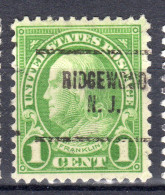 NJ-589; USA Precancel/Vorausentwertung/Preo; RIDGEWOOD (NJ), Type 704 - Precancels