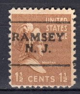 NJ-574; USA Precancel/Vorausentwertung/Preo; RAMSEY (NJ), Type 701 - Préoblitérés