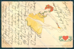 Artist Signed Kirchner R. Lady Coeur Dame Heart #5525 C.1.b-1 Postcard VK8461 - Other & Unclassified