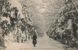 DOUBS BESANCON Chemin Du Fort Bregille Pendant La Neige - Besancon