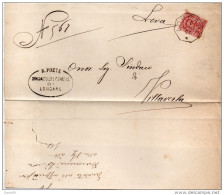 1897    LETTERA  CON ANNULLO LONGARE VICENZA - Storia Postale