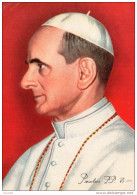 1963 CARTOLINA CON ANNULLO CITTÀ DEL VATICANO - Popes