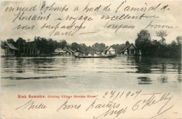 Siak Sumatra - Driving Village Mandan River - Indonésie