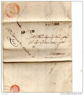 1830 LETTERA CON ANNULLO  MONDOVI CUNEO - 1. ...-1850 Prephilately
