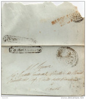 LETTERA CON ANNULLO CASTELLAMMARE IN CORSIVO NAPOLI - ...-1850 Préphilatélie