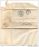 1863  LETTERA CON ANNULLO BOLOGNA + AGENZIA DELLE TASSE - ...-1850 Préphilatélie