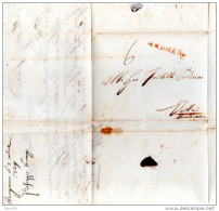 1829 LETTERA CON ANNULLO BERGAMO IN ROSSO - 1. ...-1850 Vorphilatelie