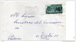 1956  LETTERA CON ANNULLO MONFALCONE GORIZIA - 1946-60: Marcophilia