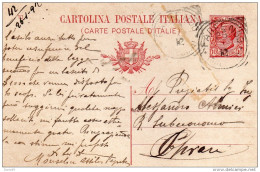 1912 CARTOLINA CON ANNULLO FARFENGO BRESCIA - Entiers Postaux