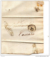 1860 LETTERA CON ANNULLO VALLO SALERNO - 1. ...-1850 Prephilately