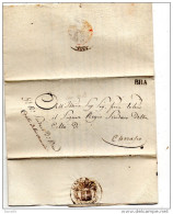 LETTERA CON ANNULLO BRA CUNEO - 1. ...-1850 Prefilatelia