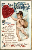 To My Valentine - Engel - Prägekarte - Anges