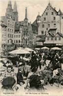 Nürnberg - Der Marktplatz Am Werketag - Nürnberg