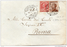 1923  LETTERA CON ANNULLO FIORANO MODENA - Storia Postale