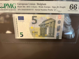5 Euro Belgium PMG 66 Z020 - 5 Euro
