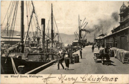 Wellington - Wharf Scene - New Zealand - Neuseeland