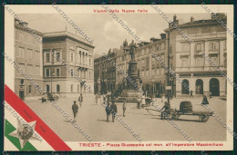 Trieste Città Monumento Imperatore Massimiliano Cartolina ZC0108 - Trieste