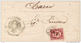 1875 LETTERA CON ANNULLO ORZINUOVI - Poststempel