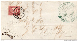 1875  LETTERA CON ANNULLO NOCERA UMBRIA - Poststempel