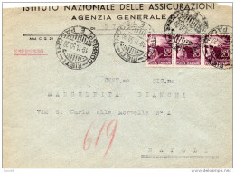 1950  LETTERA CON ANNULLO RIETI - 1946-60: Marcophilie