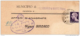 1946 LETTERA CON ANNULLO POLIGNANO A MARE BARI - Marcophilie