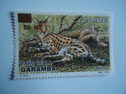 ZAIRE MNH   ANIMALS   TIGER OVERPRINT 1984 - Autres & Non Classés