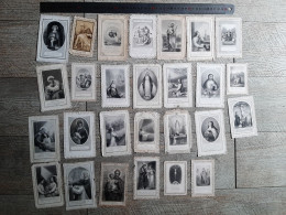 27 Canivets Anciens Canivet Image Religieuse Holy Card Christ Marie - Devotieprenten