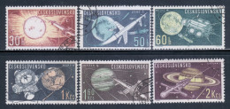 Czechoslovakia 1963 Mi# 1396-1401 Used - Space Research - Europa