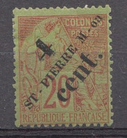 SAINT PIERRE ET MIQUELON 1891-1892-  - YVERT 41* - Unused Stamps