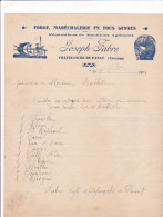 12-J.Fabre...Forge, Maréchalerie En Tous Genres.. Villefranche-de-Panat..(Aveyron)...1934 - Sonstige & Ohne Zuordnung