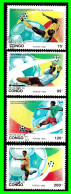 REPUBLICA DU CONGO - ( AFRIKA ) 4 SELLOS DE SERIE AÑO  1993 TEMATICA DEPORTES - Unused Stamps