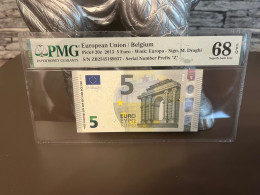 5 Euro Belgium PMG 68 Z004 - 5 Euro